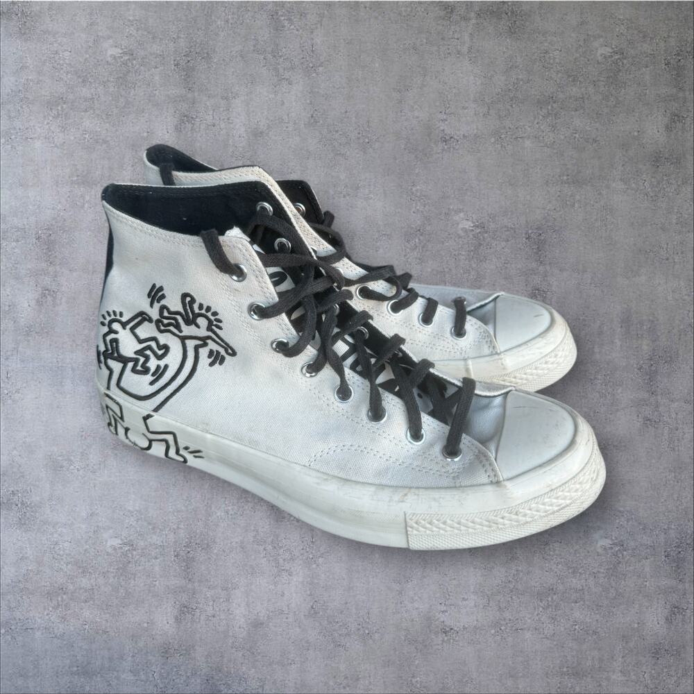 Keith Haring x Converse Chuck Taylor All Star 70 Hi Top White Sneaker Mens 10.5